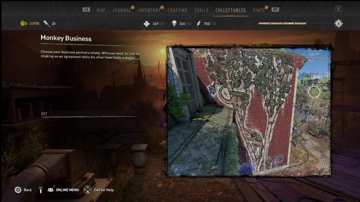 To graffiti znajdziecie na bloku pomiędzy mrocznym zaułkiem a konwojem - Dying Light 2: Graffiti (Horseshoe) - lista wszystkich - Dying Light 2 - poradnik do gry