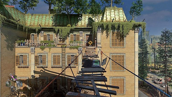 Musicie wyruszyć do miejsca pobytu Barneya, czyli do motelu z poprzedniej misji - Dying Light 2: Której frakcji przekazać wieżę? Wieża ciśnień - Dying Light 2 - poradnik do gry