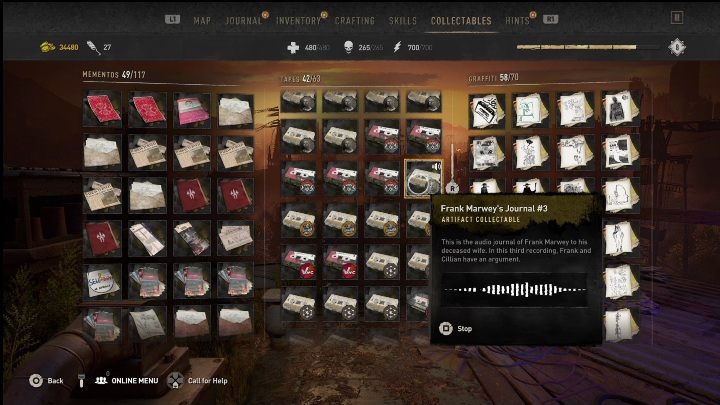 Po wejściu do kantyny zbliżcie się do baru, a następnie wejdźcie do schodach na górę - Dying Light 2: Nagrania (New Dawn Park) - lista wszystkich - Dying Light 2 - poradnik do gry