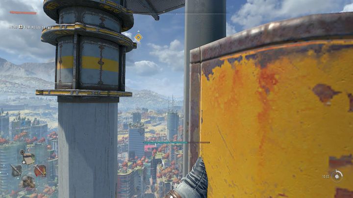 Wskoczcie na jeden z obracających się słupów i wejdźcie na wyższe piętro - Dying Light 2: Imperium - solucja, opis przejścia - Dying Light 2 - poradnik do gry