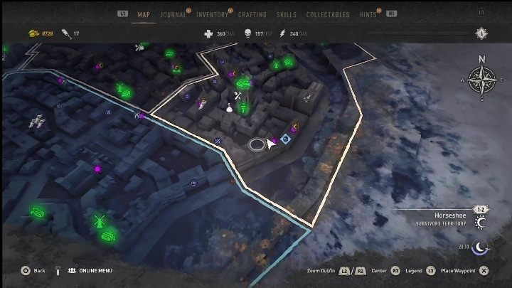 Ważne miejsca w okolicy: Horseshoe - wieża ciśnień - Dying Light 2: Pamiątki (Horseshoe) - lista wszystkich - Dying Light 2 - poradnik do gry