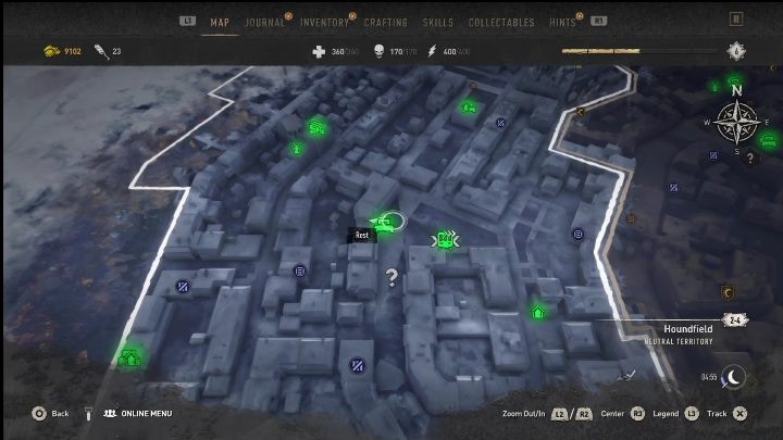 Ważne miejsca w okolicy: Metro: Hayward Square - Dying Light 2: Inhibitory (Houndfield) - lista wszystkich - Dying Light 2 - poradnik do gry