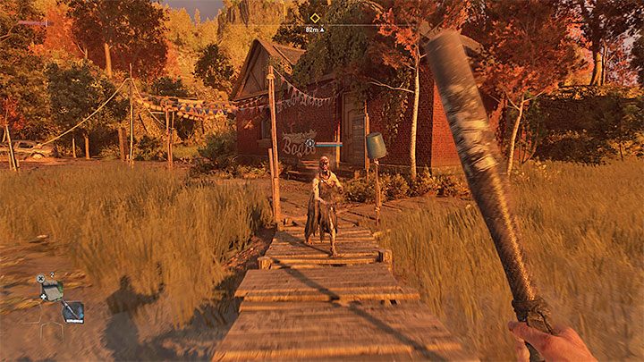Od Spikea otrzymacie pierwszą broń białą (Grubby Bat), która automatycznie trafi do 1 z 4 aktywnych slotów na bronie - Dying Light 2: Droga Pielgrzyma - solucja, opis przejścia - Dying Light 2 - poradnik do gry