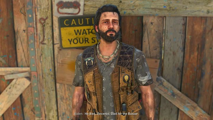 Po krótkiej rozmowie z Sophie wyjdźcie na zewnątrz i pomówcie z Vincenzo, aby dotrzymać obietnicy złożonej zmarłemu Alberto - Dying Light 2: Rewolucja - spełnić życzenie Alberto, czy iść do centrum? - Dying Light 2 - poradnik do gry