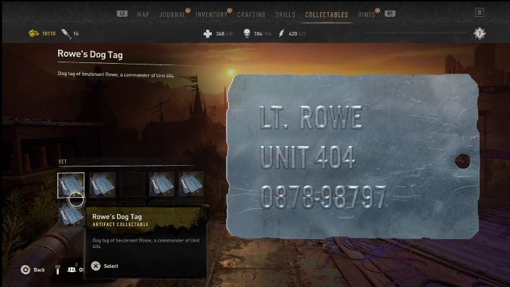 W trakcie wykonywania zadania głównego Audycja (Broadcast) odnajdziecie również jeszcze żywego towarzysza - Dying Light 2: Pamiątki (Garrison) - lista wszystkich - Dying Light 2 - poradnik do gry