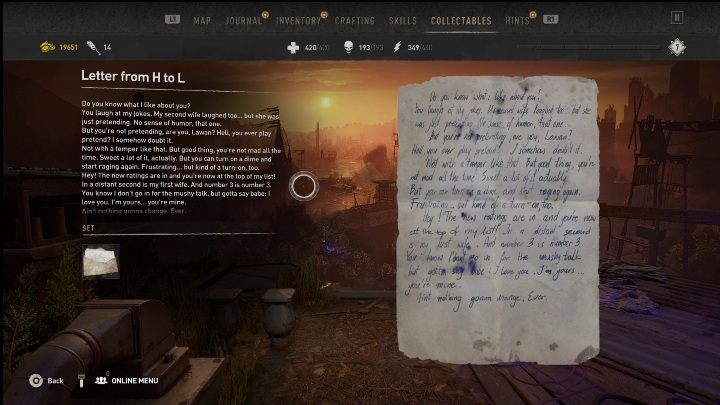 W trakcie wykonywania misji głównej But (The Shoe) traficie do mieszkania Lawan - Dying Light 2: Pamiątki (Garrison) - lista wszystkich - Dying Light 2 - poradnik do gry