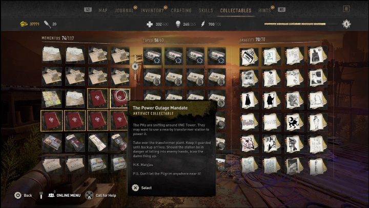 W elektrowni udajcie się do pomieszczenia z konsolą, która aktywuje całość - Dying Light 2: Pamiątki (Garrison) - lista wszystkich - Dying Light 2 - poradnik do gry