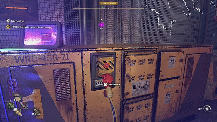 Niedługo po rozpoczęciu przemarszu znajdziecie generator numer 1 z możliwością wysunięcia kabla - Dying Light 2: Katedra - solucja, opis przejścia - Dying Light 2 - poradnik do gry