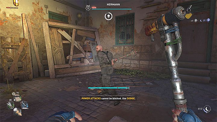 Po walce koniecznie wyleczcie się i wybierzcie z inwentarza dobrą broń - Dying Light 2: Nalot - solucja, opis przejścia - Dying Light 2 - poradnik do gry