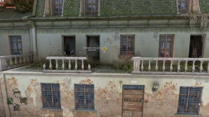 Wejście do drugiego mieszkania w dzielnicy Houndfield znajdziecie na 1 piętrze budynku - Dying Light 2: Klub książki 8 (Book Club 8) - solucja, opis przejścia - Dying Light 2 - poradnik do gry