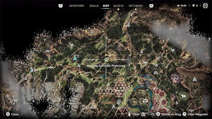 Rekomendowany poziom dla tej aktywności to 10 - Horizon Forbidden West: Tereny łowieckie: Pieśń Ziemi - opis przejścia prób - Horizon Forbidden West - poradnik do gry