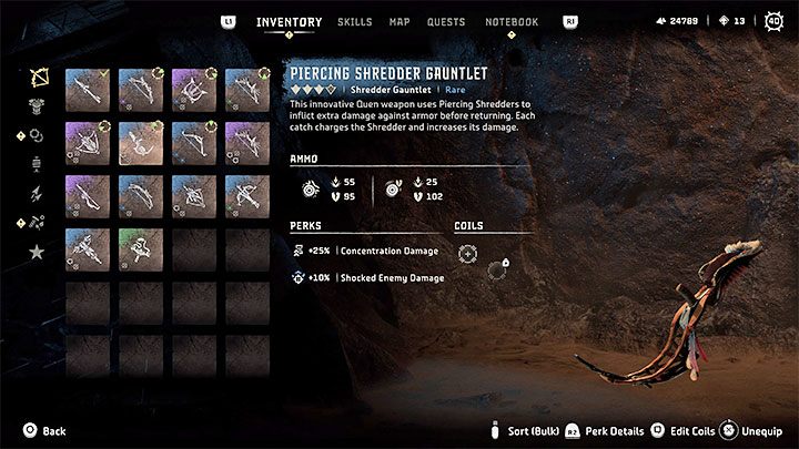 Próba ta zakłada skorzystanie z broni o nazwie Dyskomiot (Shredder Gauntlet) - Horizon Forbidden West: Tereny łowieckie: Góry Urwiste - opis przejścia prób - Horizon Forbidden West - poradnik do gry