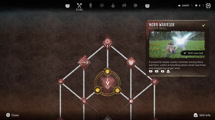 Typ: Aktywna umiejętność - Horizon Forbidden West: Wojowniczka (Warrior) - najlepsze umiejętności - Horizon Forbidden West - poradnik do gry