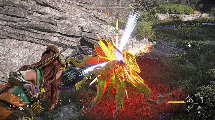 Warto przypomnieć, że widma mają dwie podstawowe słabości - są to żywioły kwasu i plazmy - Horizon Forbidden West: Osobliwość (Singularity) - solucja, opis przejścia, zakończenie - Horizon Forbidden West - poradnik do gry