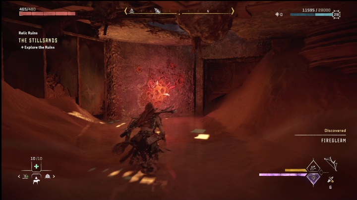 Swoją przygodę z tymi ruinami warto zacząć od zniszczenia ściany, na której rosną kryształy - Horizon Forbidden West: Ambicje to klucz - jak zdobyć? - Horizon Forbidden West - poradnik do gry
