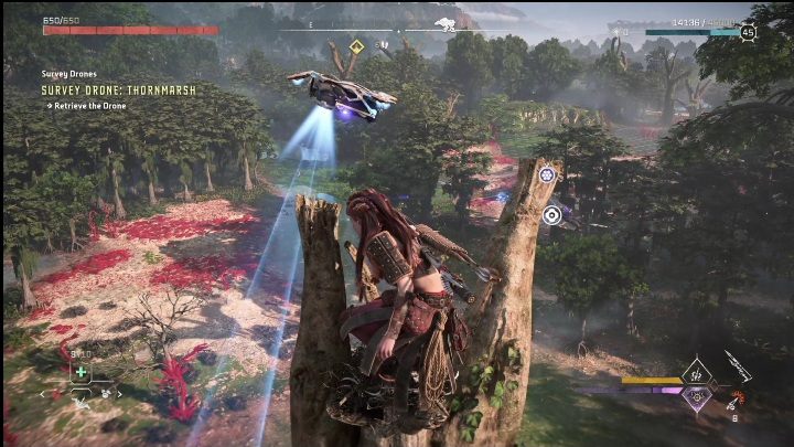 Do tego miejsca dostaniecie się jedynie korzystając z pomocy Solarptaka (Sunwing) - Horizon Forbidden West: Drony badawcze - lista wszystkich - Horizon Forbidden West - poradnik do gry