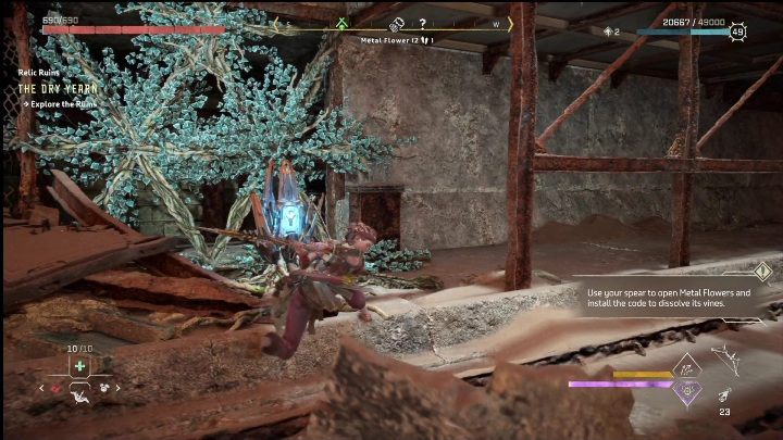 Cały proces eksploracji możecie zacząć od pozbywania się metalowych kwiatów - Horizon Forbidden West: Czasy Stanfortu - jak zdobyć? - Horizon Forbidden West - poradnik do gry