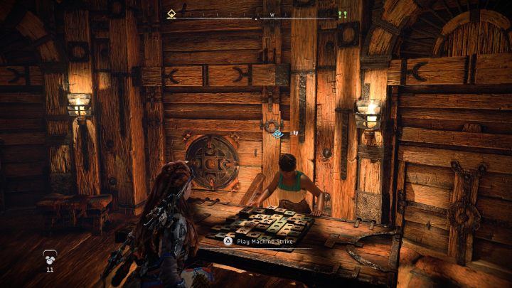 Porozmawiajcie z Salmą w karczmie w Złomiankach - Horizon Forbidden West: Nauka napadu maszyn (Learning Machine Strike) - solucja - Horizon Forbidden West - poradnik do gry