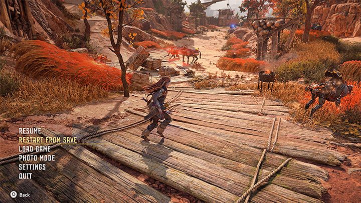 Przydatną cechą Horizon Forbidden West jest to, że możecie resetować swoje ostatnie postępy - Horizon Forbidden West: Czy można zapisywać grę? - Horizon Forbidden West - poradnik do gry