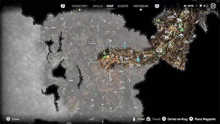 W grze jest oczywiście dostępna mapa świata, przy czym ma ona dwa ważne ograniczenia - Horizon Forbidden West: Jak duży jest świat gry? - Horizon Forbidden West - poradnik do gry