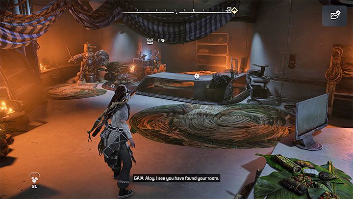 Jednym z pomieszczeń bazy stanie się docelowo prywatna kwatera Aloy - Horizon Forbidden West: Baza (The Base) - odblokowanie i główne pomieszczenia - Horizon Forbidden West - poradnik do gry