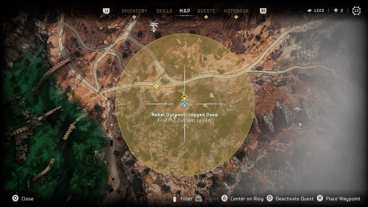 Nagrody: brak - Horizon Forbidden West: Obozy i posterunki buntowników (Cynobrzany) - lokalizacje - Horizon Forbidden West - poradnik do gry