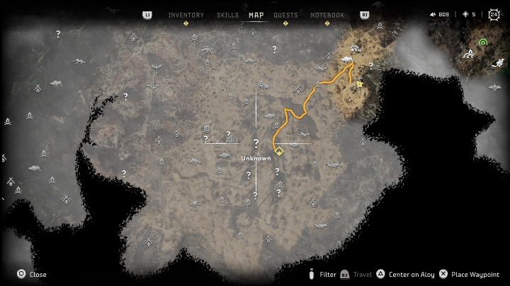 Na szczycie zakończycie aktywności - Horizon Forbidden West: Żyraf (Piaskownica) - lokalizacja - Horizon Forbidden West - poradnik do gry