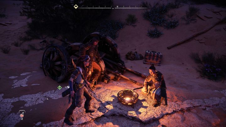 Porozmawiajcie z kobietą o imieniu Minda w obozie Nigdzieś (Camp Nowhere) - Horizon Forbidden West: Siła sygnału (Signal Spike) - solucja, opis przejścia - Horizon Forbidden West - poradnik do gry