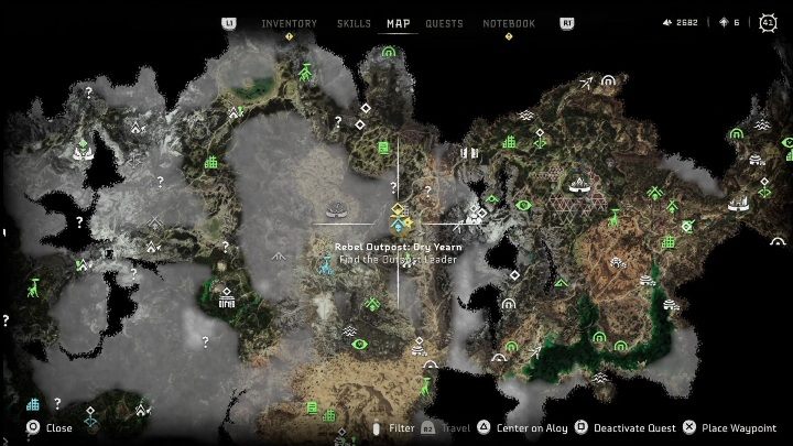 1 - Horizon Forbidden West: Obozy i posterunki buntowników (Lśniące Pustkowia) - lokalizacje - Horizon Forbidden West - poradnik do gry