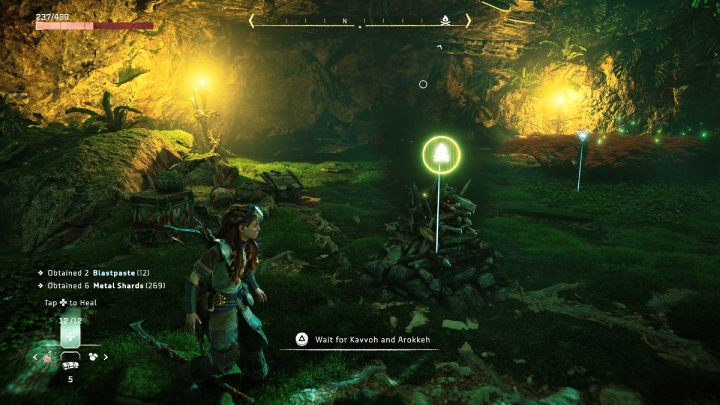 Usiądźcie przy ognisku i poczekajcie na Kavvoha i Arokkeha - Horizon Forbidden West: Krew za krew (Blood for Blood) - solucja, opis przejścia - Horizon Forbidden West - poradnik do gry