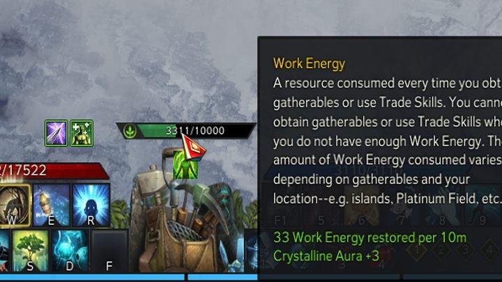 Pozyskiwanie surowców także zabiera energię (Work Energy) - Lost Ark: Codzienne aktywności - lista wszystkich - Lost Ark - poradnik do gry