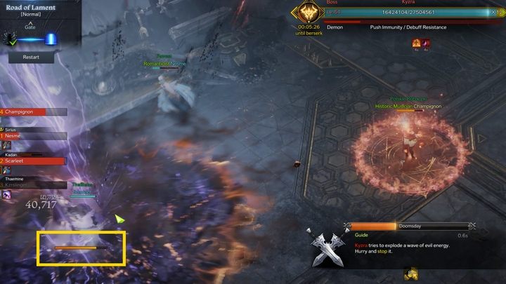 Trzeci etap nastąpi, gdy bossowi pozostanie około 13 pasków zdrowia - Lost Ark: Road of Lament - jak ukończyć? - Lost Ark - poradnik do gry
