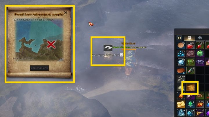 Czasami zdobędziecie mapy morskie (Secret Map na żółtym tle) - Lost Ark: Secret Dungeons i mapy skarbów - Lost Ark - poradnik do gry