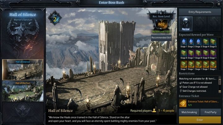Boss Rush to aktywność, którą odblokujecie po przejściu na Tier 2 - Lost Ark: Boss Rush - Lost Ark - poradnik do gry