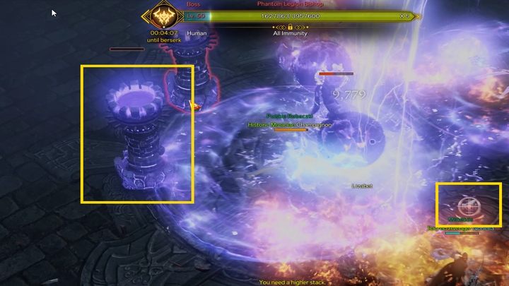 Pierwsza mechanika tej walki rozpocznie się, gdy Bishop otrzyma znaczną część obrażeń - Lost Ark: Hall of the Twisted Warlord - boss, jak pokonać? - Lost Ark - poradnik do gry