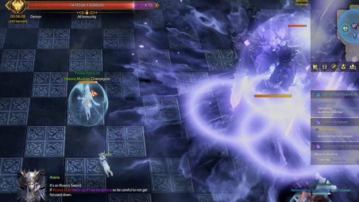 W drugim etapie walki, gdy boss ma 16 pasków zdrowia oraz drugi raz - gdy ma ich 6 - aktywowany zostaje atak specjalny - Lost Ark: Hall of the Twisted Warlord - boss, jak pokonać? - Lost Ark - poradnik do gry