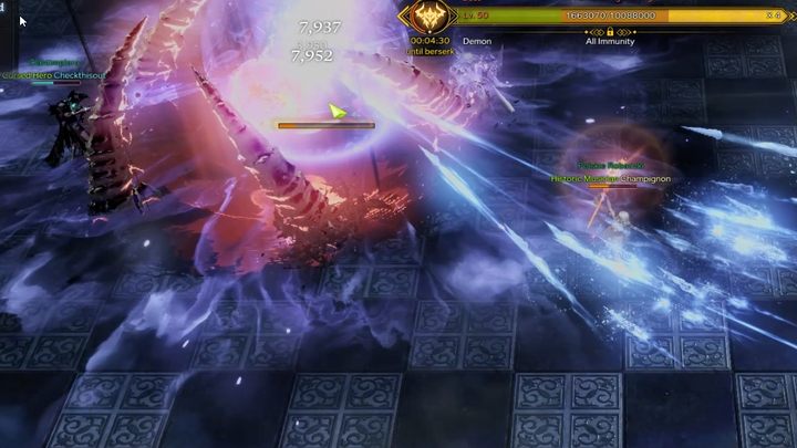Aby poprawnie ukończyć ten etap, gracze powinni ustawić się na arenie w znaku krzyża - Lost Ark: Hall of the Twisted Warlord - boss, jak pokonać? - Lost Ark - poradnik do gry