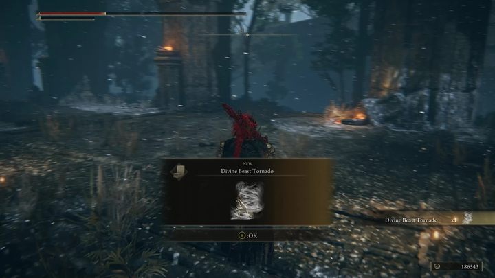 Za pokonanie bossa w Ruinach Rauh otrzymacie 180,000 run oraz inkantację Tornado Boskiej Bestii (Divine Beast Tornado) - Shadow of the Erdtree: Jak pokonać bossa Tańczący Lew (Divine Beast Dancing Lion)? - Elden Ring - poradnik do gry