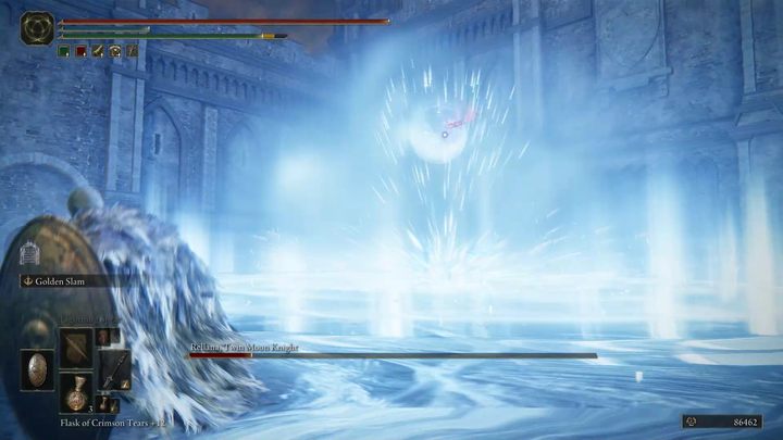 Pod koniec walki Rellana uniesie się w powietrze i przyzwie dwa księżyce - Shadow of the Erdtree: Jak pokonać bossa Rellana, Rycerz bliźniaczych księżyców (Rellana, Twin Moon Knight)? - Elden Ring - poradnik do gry