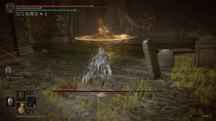 Pętlę ataku, teleportacji i pościgu będziecie musieli powtórzyć kilka razy - Shadow of the Erdtree: Jak pokonać bossa Jori, starszy inkwizytor (Jori, Elder Inquisitor)? - Elden Ring - poradnik do gry