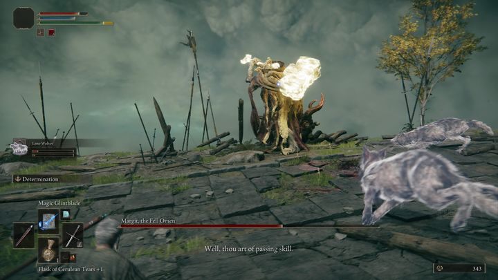 Pamiętajcie jednak, aby castować zaklęcia w momencie, gdy boss wykonuje już swój atak w wilki - Elden Ring: Margit, Upadły Omen (Margit The Fell Omen) - boss, jak pokonać? - Elden Ring - poradnik do gry