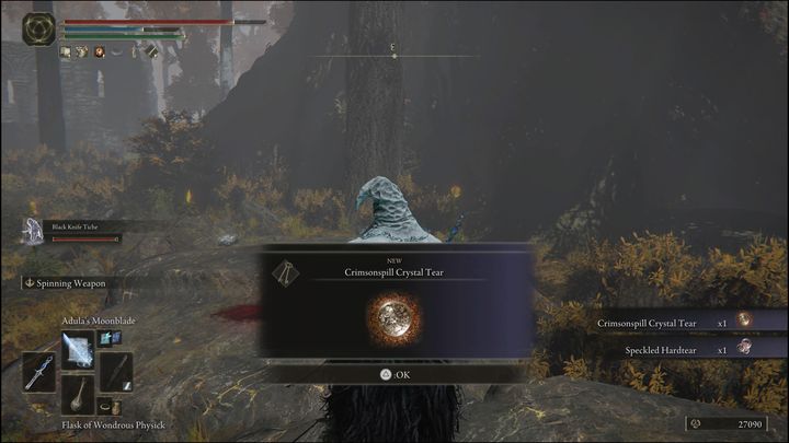 Za pokonanie Robaczywej Gęby (Wormface) otrzymacie 10000 Run, Szkarłatnociekłą kryształową łzę (Cimsonspill Crystal Tear) oraz Cętkowana twardo-łza (Speckled Hardtear) - Elden Ring: Robaczywa Gęba (Wormface) - boss, jak pokonać? - Elden Ring - poradnik do gry