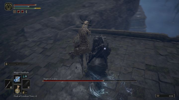 Gdy boss zacznie atakować, skacząc do Was, wykonajcie unik będąc na wierzchowcu, za jego plecy - Elden Ring: Nocna kawaleria (Nights Cavalry) - boss, jak pokonać? - Elden Ring - poradnik do gry