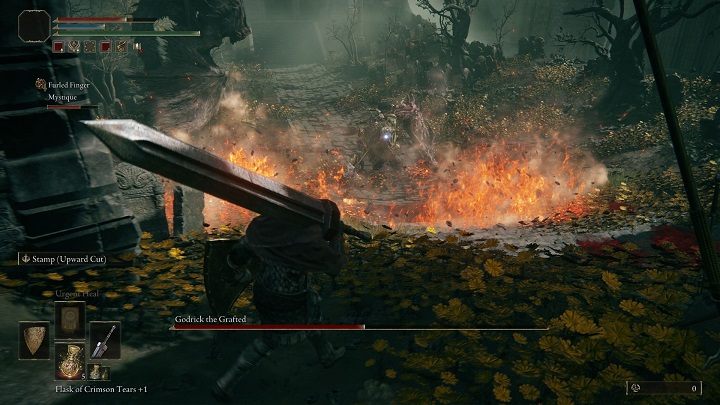 Jeśli Godrick zacznie przeciągle i z wielkim bólem krzyczeć, znaczy to, że walka przechodzi w drugą fazę - Elden Ring: Godrick, Zszywaniec (Godrick the Grafted) - boss, jak pokonać? - Elden Ring - poradnik do gry