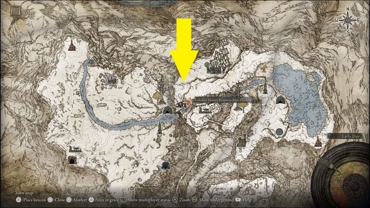 Trzecia wersja bossa znajduje się w Szczyty Gór Olbrzymów (Mountaintops of the Giants), a dokładniej na zachó od Zamku Sol (Castle Sol) - Elden Ring: Ptak śmierci / Ptak rytuału śmierci (Death Bird / Death Rite Bird)- boss, jak pokonać? - Elden Ring - poradnik do gry