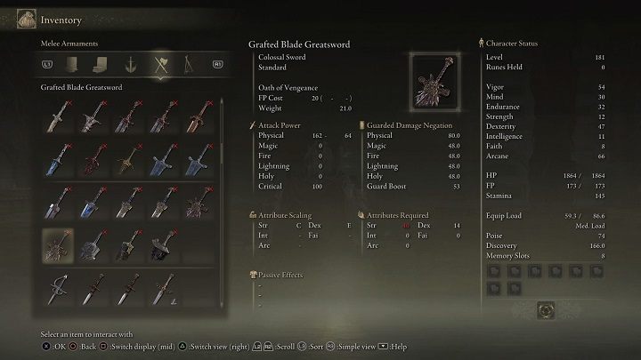Typ oręża: Olbrzymi miecz - Elden Ring: Legendarne oręże (Legendary Armaments) - lista wszystkich - Elden Ring - poradnik do gry