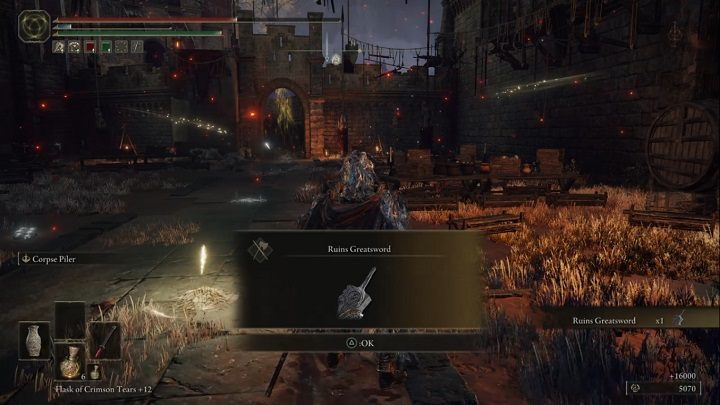 Po wygranej walce otrzymacie Wielki miecz ruin i 16 000 runów - Elden Ring: Legendarne oręże (Legendary Armaments) - lista wszystkich - Elden Ring - poradnik do gry