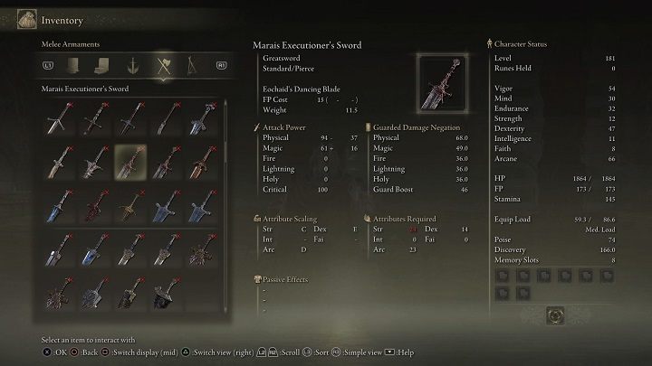 Typ oręża: Wielki miecz - Elden Ring: Legendarne oręże (Legendary Armaments) - lista wszystkich - Elden Ring - poradnik do gry