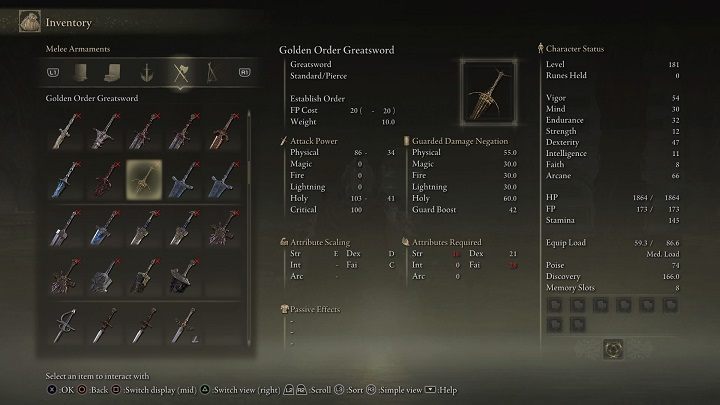 Typ oręża: Wielki miecz - Elden Ring: Legendarne oręże (Legendary Armaments) - lista wszystkich - Elden Ring - poradnik do gry