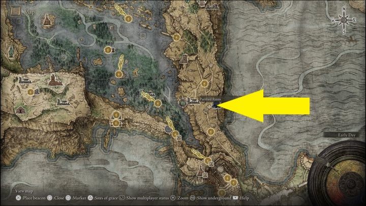 Trzecia wersja bossa znajduje się w Jeziornej Liurnii (Liurnia of the Lakes), a dokładniej w Katakumbach u stóp klifu (Cliffbottom Catacombs) - Elden Ring: Ogar Pogrzebowego Złotego Drzewa (Erdtree Burial Watchdog) - boss, jak pokonać? - Elden Ring - poradnik do gry